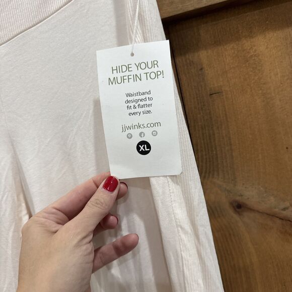 JJ Winks Women’s Sz XL Blush Pink Flare Happy Hour Sleep Lounge Pants New - Picture 3 of 6